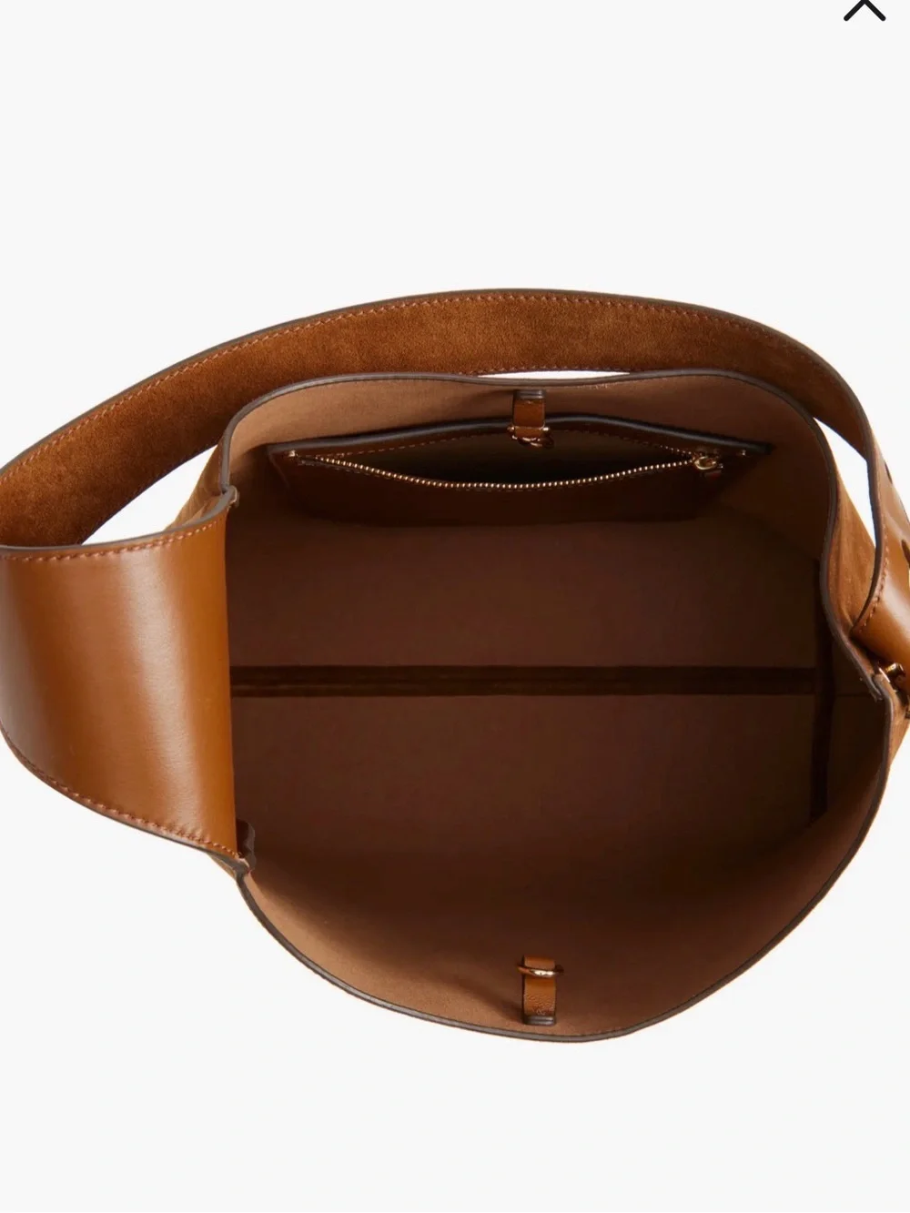 Tory Burch Women's Suede Hobo Bag in Cognac Brown - Picture 4 of 12